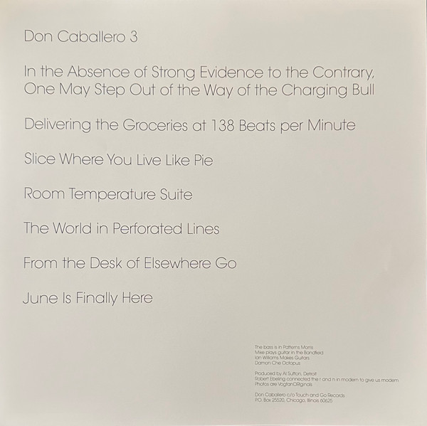 Don Caballero - What Burns Never Returns | Touch And Go (TG185) - 3
