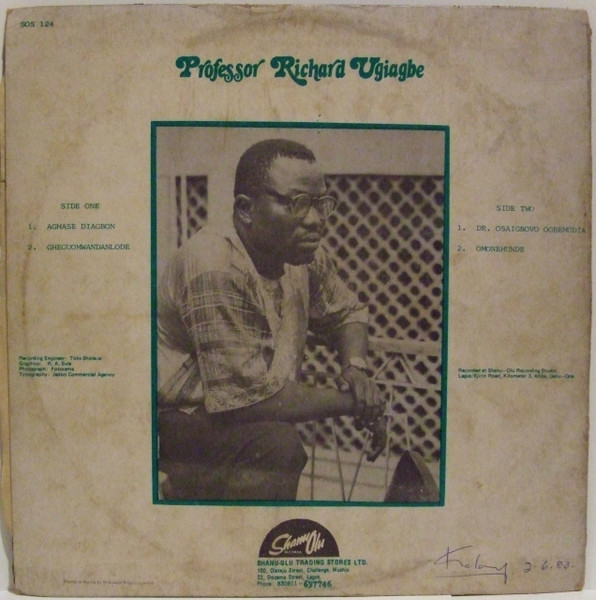 Professor Richard Ugiagbe And His Afro Ministers Band - Vol. 6 | Shanu Olu Records (SOS 124) - 2