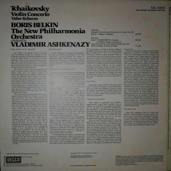 Violin Concerto / Valse-Scherzo