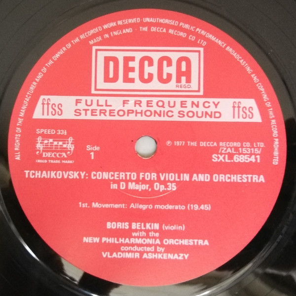 Violin Concerto / Valse-Scherzo