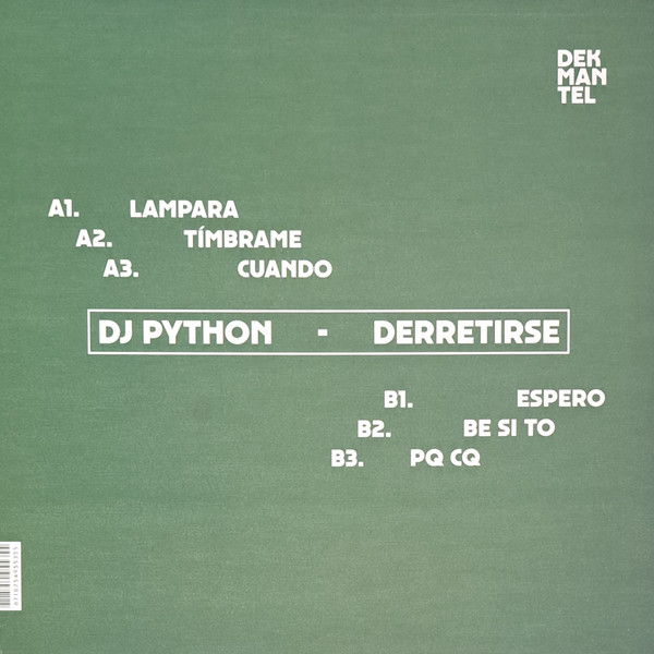 DJ Python - Derretirse | Dekmantel (DKMNTL067) - 2