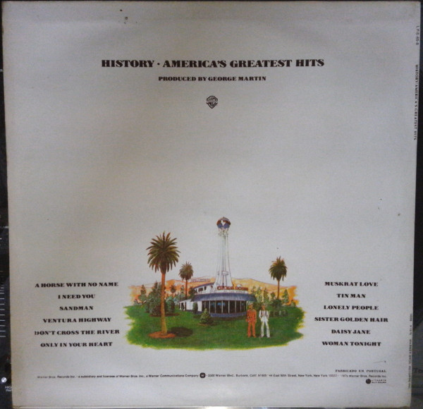 America - History · America's Greatest Hits | Warner Bros. Records (L P-S-65-8) - 2