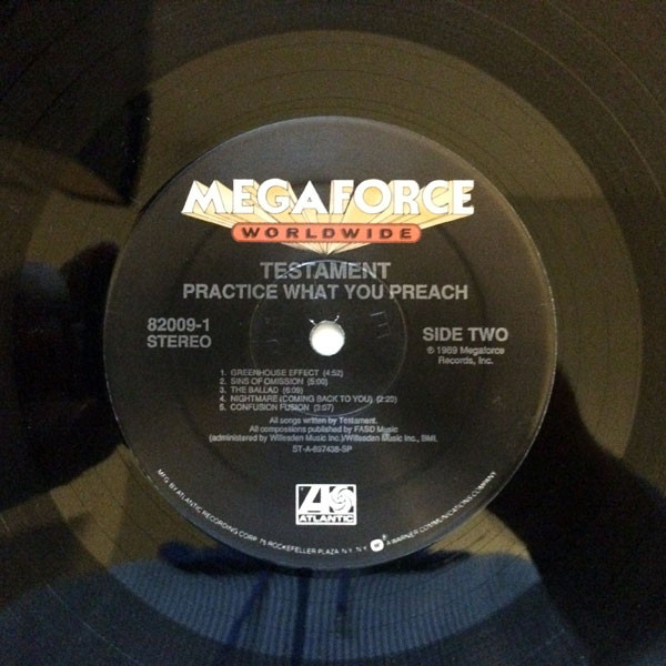 Testament - Practice What You Preach | Megaforce Worldwide (82009-1) - 4 Testament - Practice What You Preach | Megaforce Worldwide (82009-1) - 4