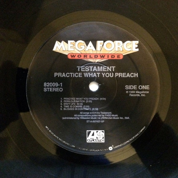 Testament - Practice What You Preach | Megaforce Worldwide (82009-1) - 3 Testament - Practice What You Preach | Megaforce Worldwide (82009-1) - 3
