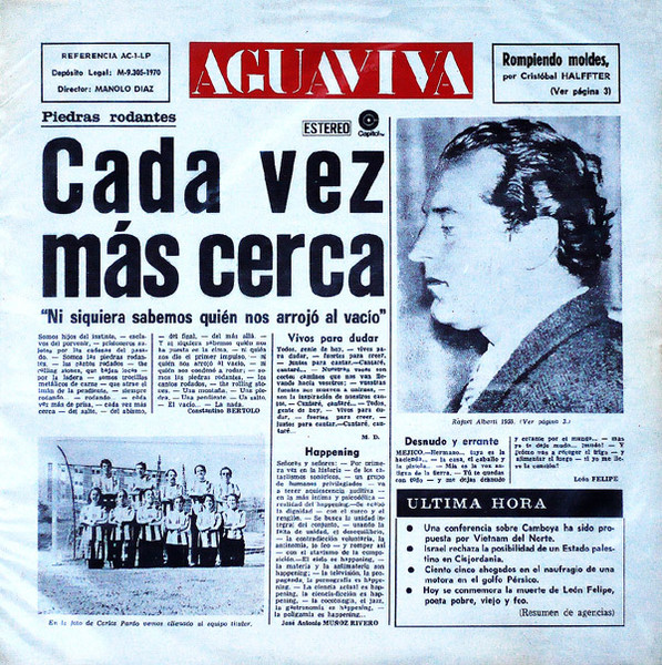 Aguaviva - Cada Vez Más Cerca | Acción (AC-1-LP) - main