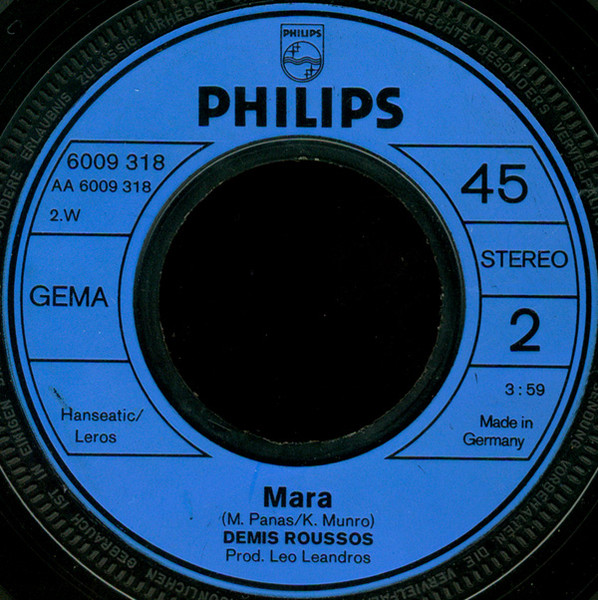 Demis Roussos - Goodbye, My Love, Goodbye | Philips (6009 318) - 4