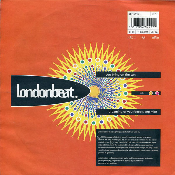 Londonbeat - You Bring On The Sun | Anxious Records (ZB45445) - 2 Londonbeat - You Bring On The Sun | Anxious Records (ZB45445) - 2