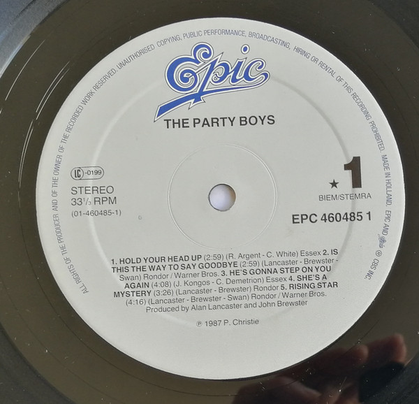 The Party Boys - The Party Boys | Epic (EPC 460485 1) - 3