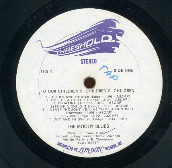 The Moody Blues - To Our Childrens Childrens Children [Vinyl] | Threshold (THS 1) - 3