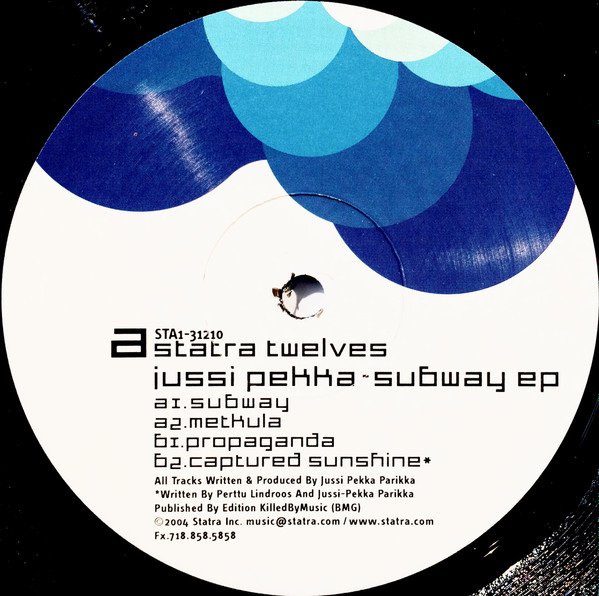 Jussi-Pekka Parikka - Subway EP | Statra Recordings (STA1-31210) - 2 Jussi-Pekka Parikka - Subway EP | Statra Recordings (STA1-31210) - 2