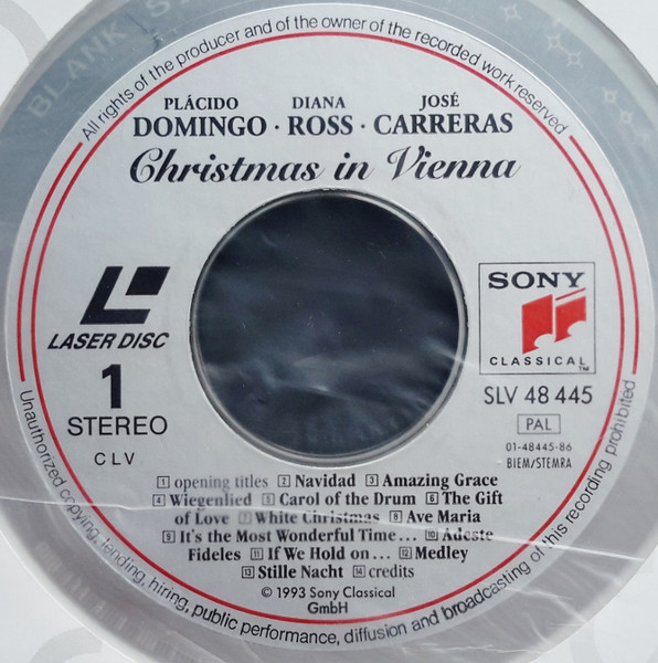 Placido Domingo - Diana Ross - José Carreras - Christmas In Vienna | Sony Classical (SLV 48 445) - 4 Placido Domingo - Diana Ross - José Carreras - Christmas In Vienna | Sony Classical (SLV 48 445) - 4