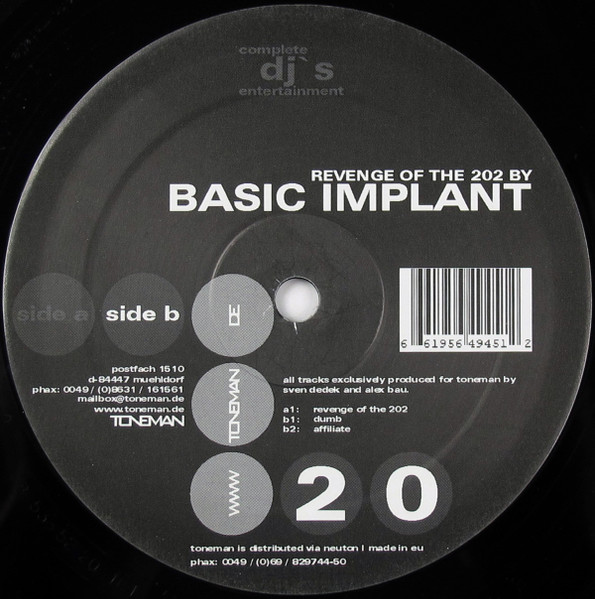 Basic Implant - Revenge Of The 202 | Toneman (Toneman 20) - 2