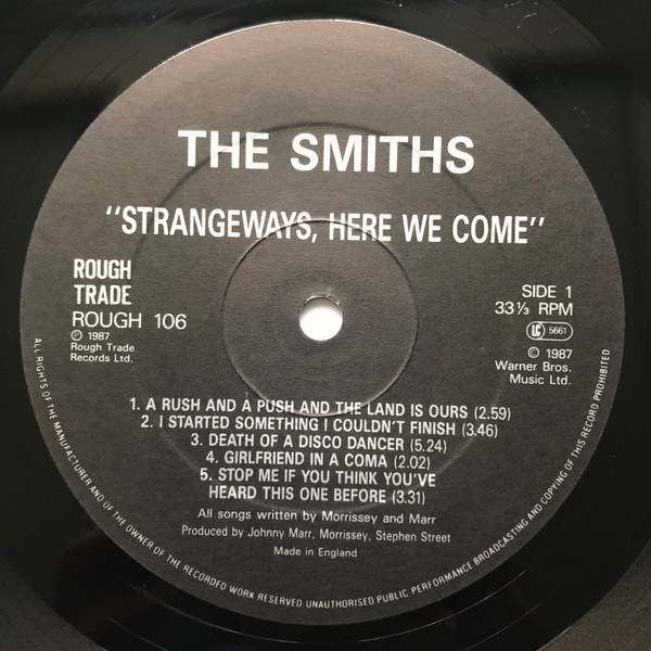 The Smiths - Strangeways, Here We Come | Rough Trade (ROUGH 106) - 3 The Smiths - Strangeways, Here We Come | Rough Trade (ROUGH 106) - 3