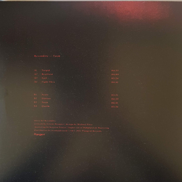 Recondite - Taum | Plangent Records (PLANLP002) - 2 Recondite - Taum | Plangent Records (PLANLP002) - 2