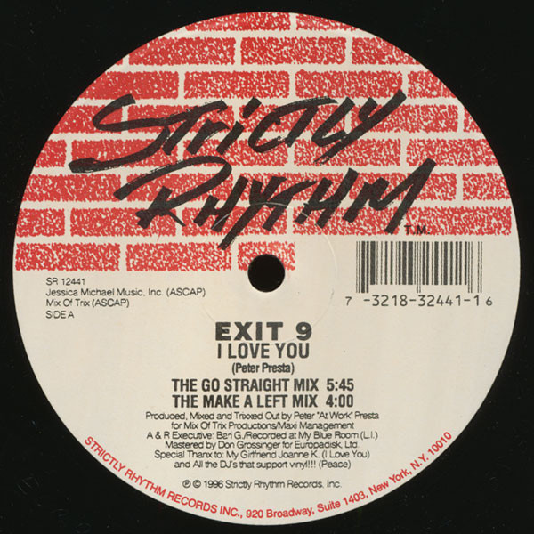 Exit 9 - I Love You | Strictly Rhythm (SR 12441)