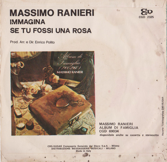 Massimo Ranieri - Immagina | CGD (CGD 2325) - 2