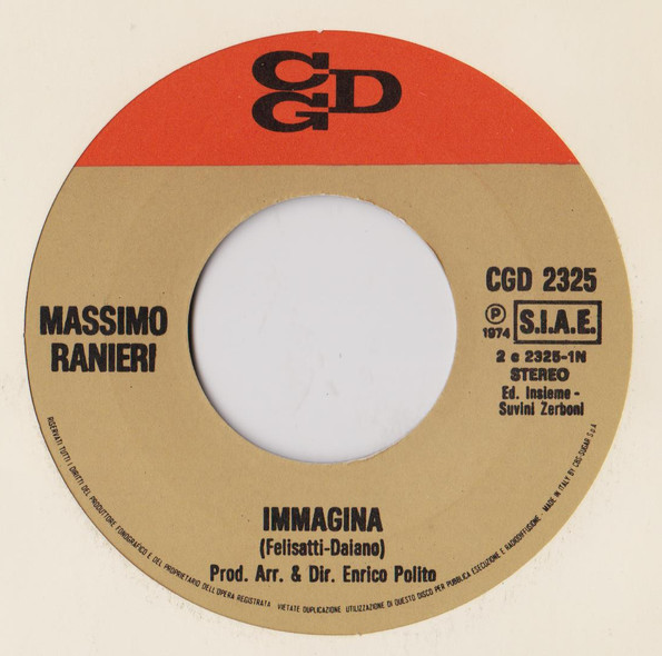 Massimo Ranieri - Immagina | CGD (CGD 2325) - 3
