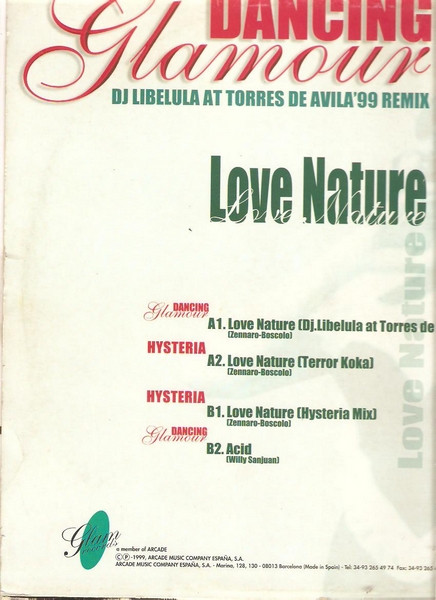Dancing Glamour / Hysteria - Love Nature | Glam Records (71-367) - 2
