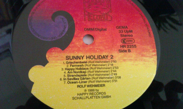 Rolf Wehmeier - Sunny Holiday 2 | Happy Records (HR 2255) - 4 Rolf Wehmeier - Sunny Holiday 2 | Happy Records (HR 2255) - 4