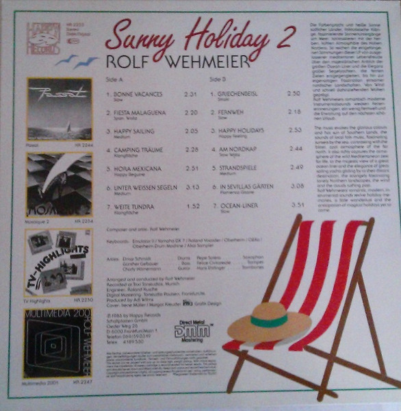 Rolf Wehmeier - Sunny Holiday 2 | Happy Records (HR 2255) - 2 Rolf Wehmeier - Sunny Holiday 2 | Happy Records (HR 2255) - 2