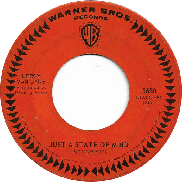 Leroy Van Dyke - It's All Over Now Baby Blue | Warner Bros. Records (5650) - 2