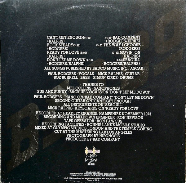 Bad Company - Bad Company | Swan Song (SS 8501) - 3 Bad Company - Bad Company | Swan Song (SS 8501) - 3