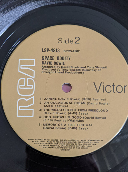 David Bowie - Space Oddity | RCA Victor (LSP-4813) - 3 David Bowie - Space Oddity | RCA Victor (LSP-4813) - 3