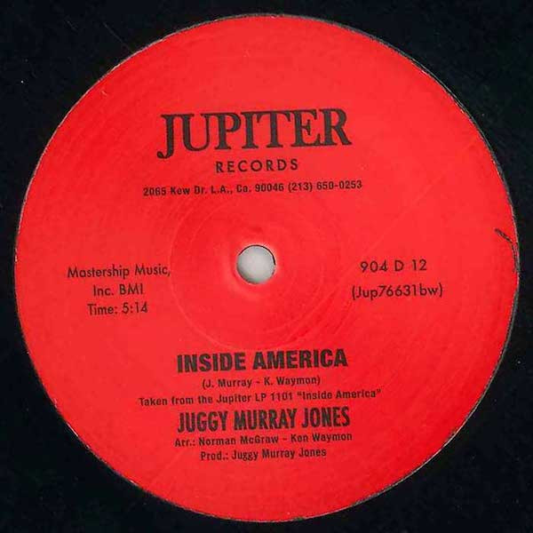 Juggy Murray Jones - Inside America / Disco Extraordinaire | Jupiter Records (904 D 12)