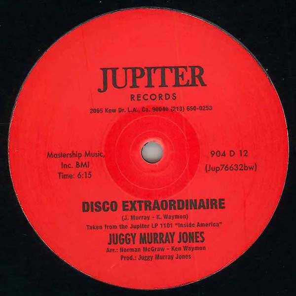 Juggy Murray Jones - Inside America / Disco Extraordinaire | Jupiter Records (904 D 12) - 2 Juggy Murray Jones - Inside America / Disco Extraordinaire | Jupiter Records (904 D 12) - 2