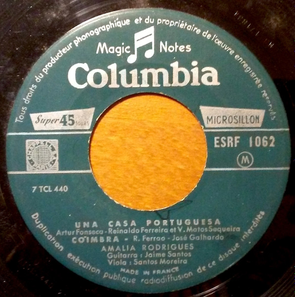 Amália Rodrigues - Una Casa Portuguesa | Columbia (ESRF 1062) - 3