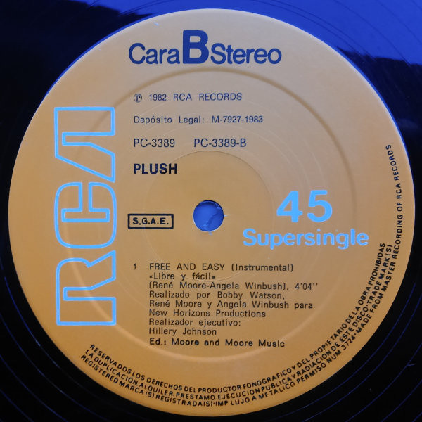 Plush - Free And Easy = Libre Y Fácil | RCA (PC-3389) - 4