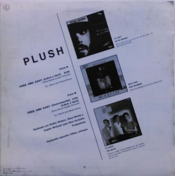 Plush - Free And Easy = Libre Y Fácil | RCA (PC-3389) - 2