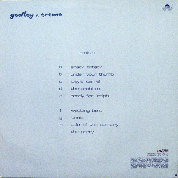 Godley & Creme - Ismism | Polydor (PDS-1-6328) - 2 Godley & Creme - Ismism | Polydor (PDS-1-6328) - 2