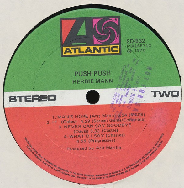 Herbie Mann - Push Push | Atlantic (SD 532) - 4 Herbie Mann - Push Push | Atlantic (SD 532) - 4