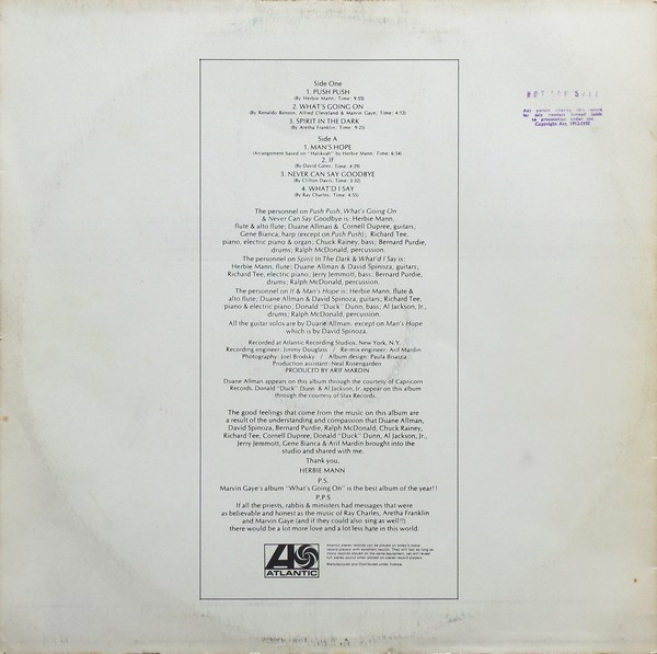 Herbie Mann - Push Push | Atlantic (SD 532) - 2 Herbie Mann - Push Push | Atlantic (SD 532) - 2