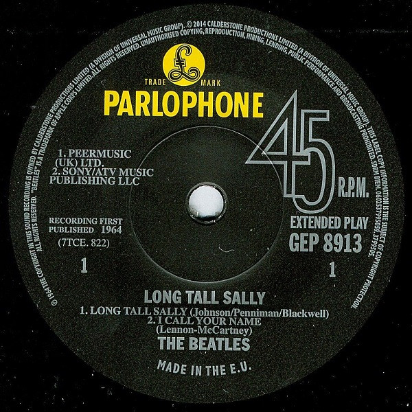 The Beatles - Long Tall Sally | Parlophone (GEP 8913) - 2 The Beatles - Long Tall Sally | Parlophone (GEP 8913) - 2