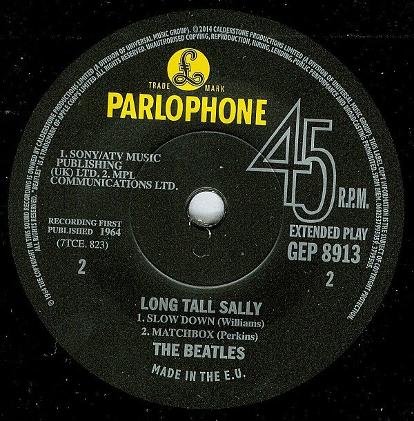 The Beatles - Long Tall Sally | Parlophone (GEP 8913) - 3 The Beatles - Long Tall Sally | Parlophone (GEP 8913) - 3