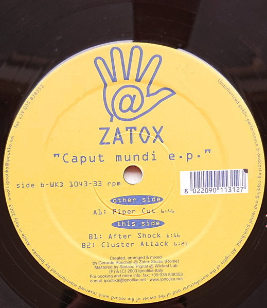 Zatox - Caput Mundi E.P. | Wicked Records (WKD 1043)
