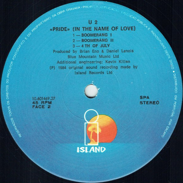 U2 - Pride (In The Name Of Love) | Island Records (10.601469.27) - 2 U2 - Pride (In The Name Of Love) | Island Records (10.601469.27) - 2