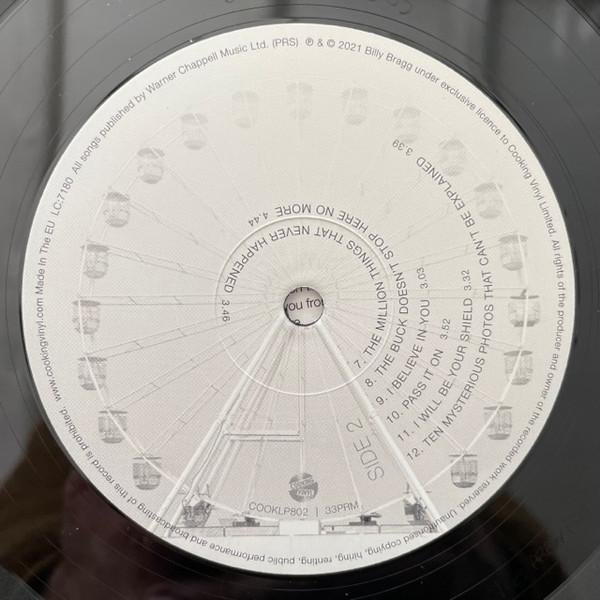 Billy Bragg - The Million Things That Never Happened LP | Cooking Vinyl (COOKLP802) - 4 Billy Bragg - The Million Things That Never Happened LP | Cooking Vinyl (COOKLP802) - 4