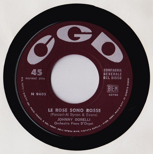 Johnny Dorelli - Le Rose Sono Rosse | CGD (N 9405) - 3