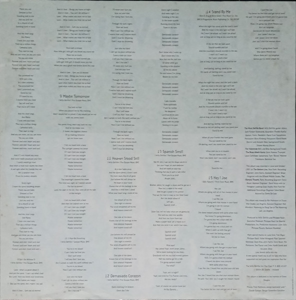 Willy DeVille - (Live) | Tábata Música Y Letra (TB LP-109) - 4