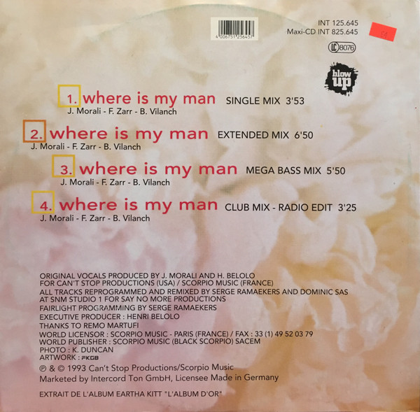 Eartha Kitt - Where Is My Man (Remix 94') | Blow Up (INT 125.645) - 2