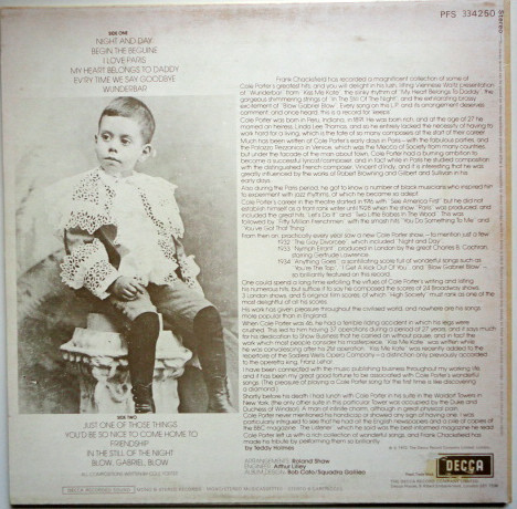 Frank Chacksfield & His Orchestra - The Music Of Cole Porter | Decca (PFS 334250) - 2