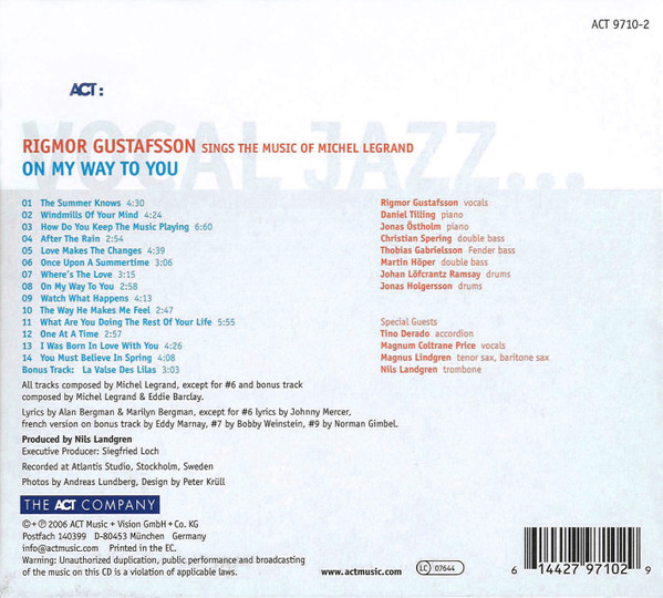Rigmor Gustafsson - On My Way To You | ACT (ACT 9710-2) - 2