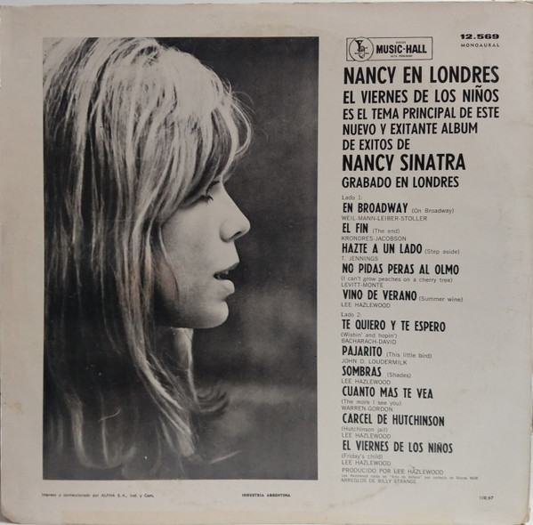 Nancy Sinatra - Nancy In London (Nancy en Londres) | Music Hall (MH-12.569) - 2 Nancy Sinatra - Nancy In London (Nancy en Londres) | Music Hall (MH-12.569) - 2