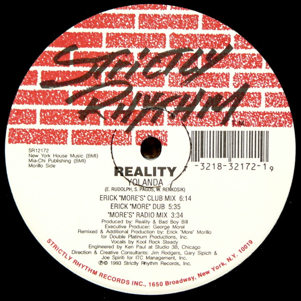 Reality - Yolanda | Strictly Rhythm (SR12172) - 2 Reality - Yolanda | Strictly Rhythm (SR12172) - 2