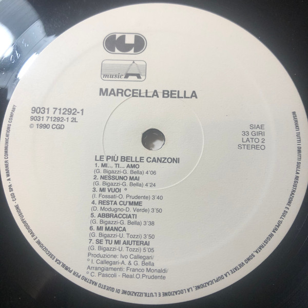 Marcella Bella - Le Più Belle Canzoni | CGD (9031-71292-1) - 2 Marcella Bella - Le Più Belle Canzoni | CGD (9031-71292-1) - 2