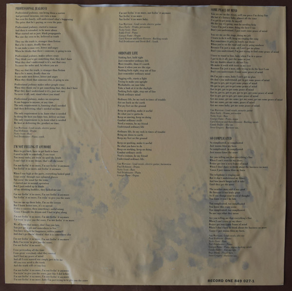 Van Morrison - Hymns To The Silence | Polydor (849 026-1) - 4