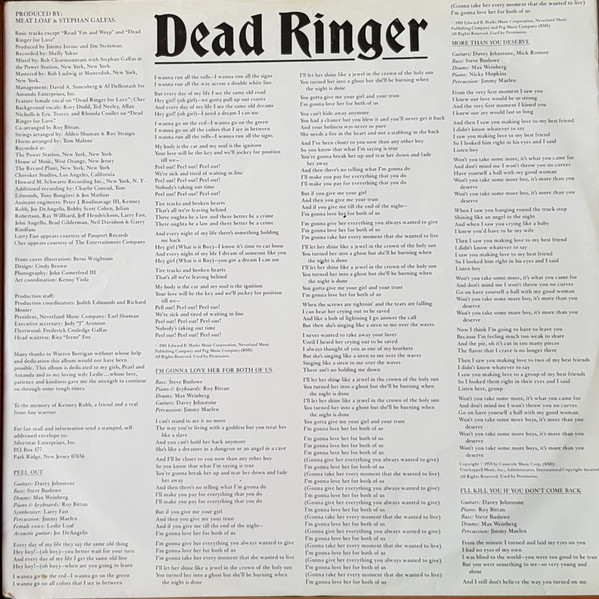 Meat Loaf - Dead Ringer | Epic (EPC 83645) - 4